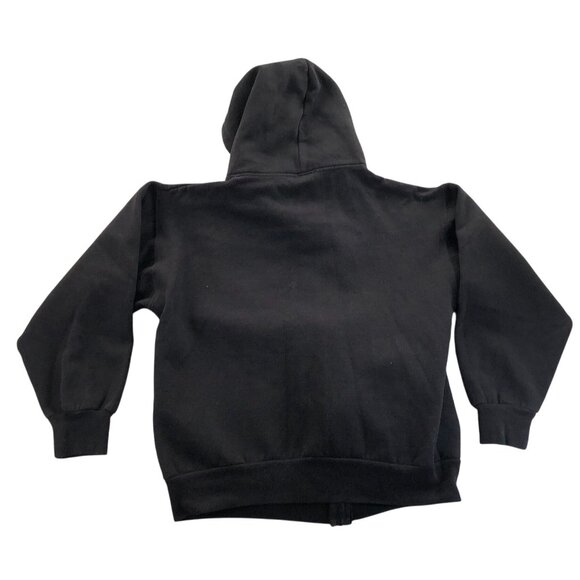 Ritchie's Sportswear Mens Boston Hoodie Sweatshirt Medium Black Embroidered Y2K - Picture 2 of 11